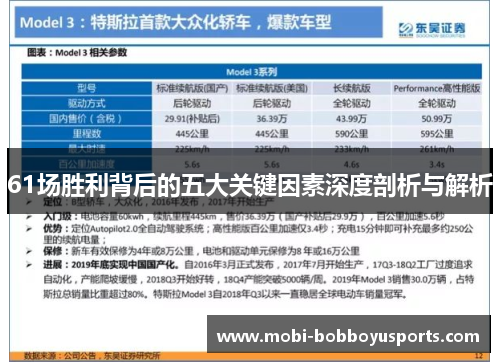 61场胜利背后的五大关键因素深度剖析与解析